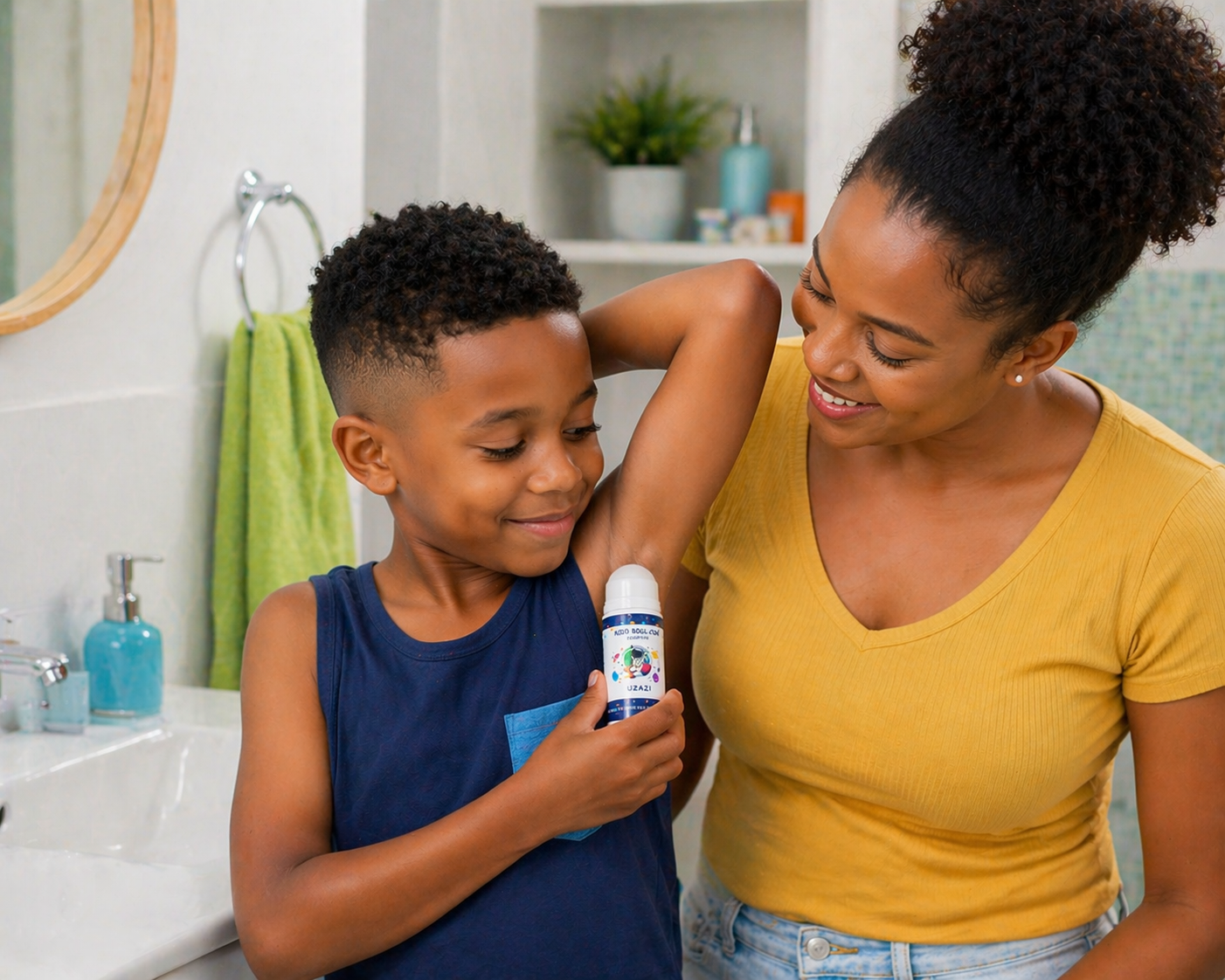 UZAZI Kids Roll-On Deodorant | Gentle & Safe for Kids' Sensitive Skin, 50ml