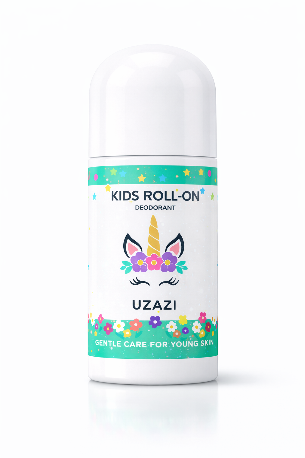 UZAZI Kids Roll-On Deodorant (For Girls) | Gentle & Safe for Kids' Sensitive Skin