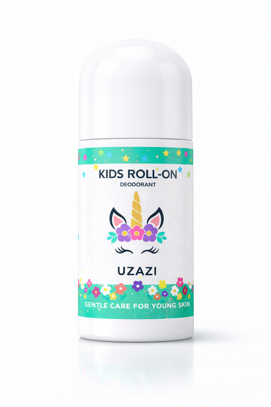UZAZI Kids Roll-On Deodorant (For Girls) | Gentle & Safe for Kids' Sensitive Skin