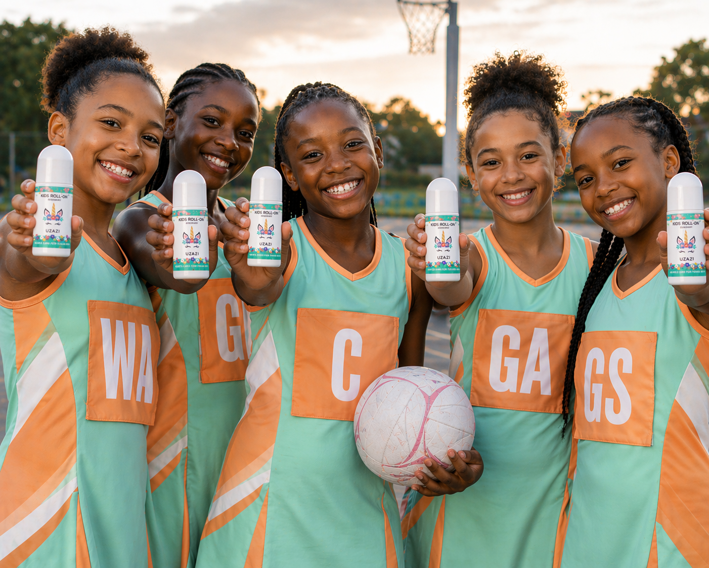 UZAZI Kids Roll-On Deodorant (For Girls) | Gentle & Safe for Kids' Sensitive Skin