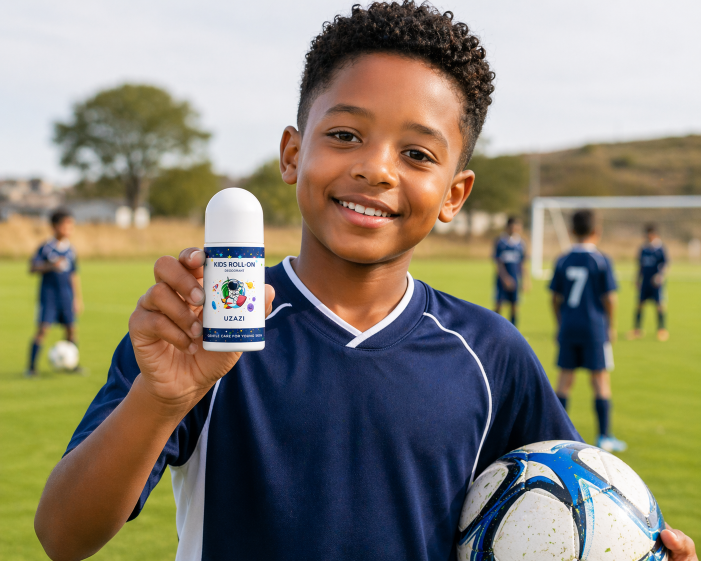 UZAZI Kids Roll-On Deodorant | Gentle & Safe for Kids' Sensitive Skin, 50ml
